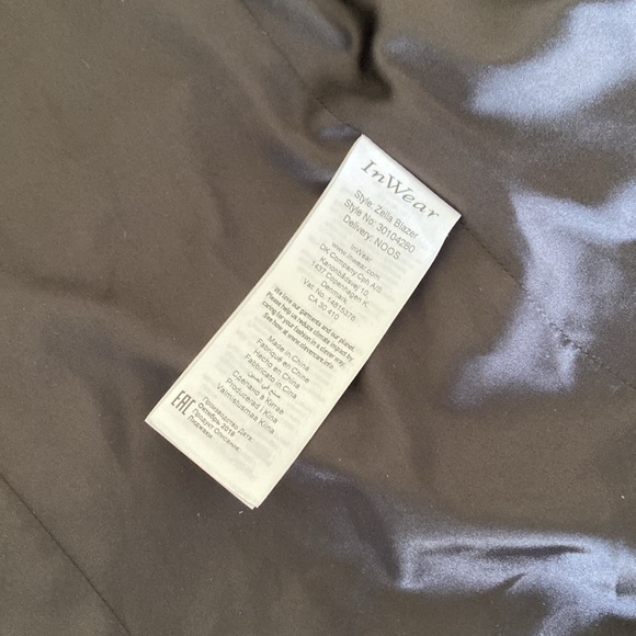 Brand New InWear Zella Blazer Black - Picture 3 of 5